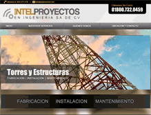 Tablet Screenshot of intelproyectos.com